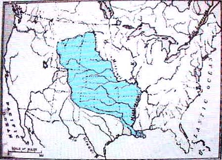 Map of 6 Bulls Indian Confederation, 1541-1808